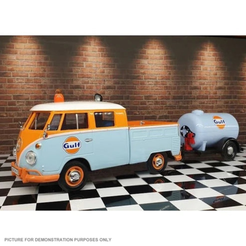1/24 Gulf VW Pickup & Oil Tank Trailer
