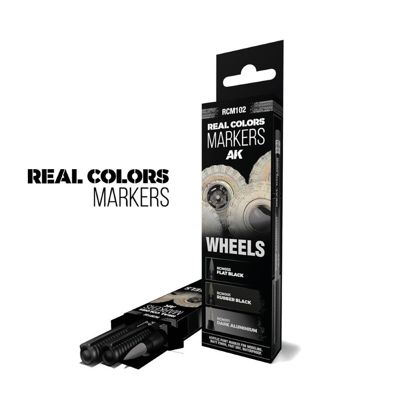 Real Colors Markers: Wheels – Set 3 Arcylic Paint Markers