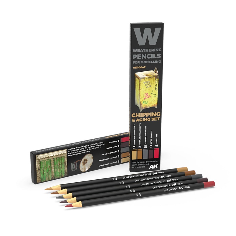 Weathering: Chipping Watercolour Pencil Set