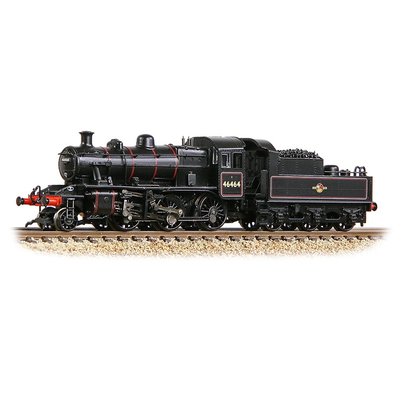 N LMS Ivatt 2MT 46464 BR Lined Black (Late Crest)