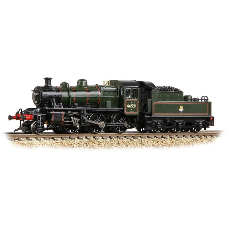 N LMS Ivatt 2MT 46521 BR Lined Green (Early Emblem)
