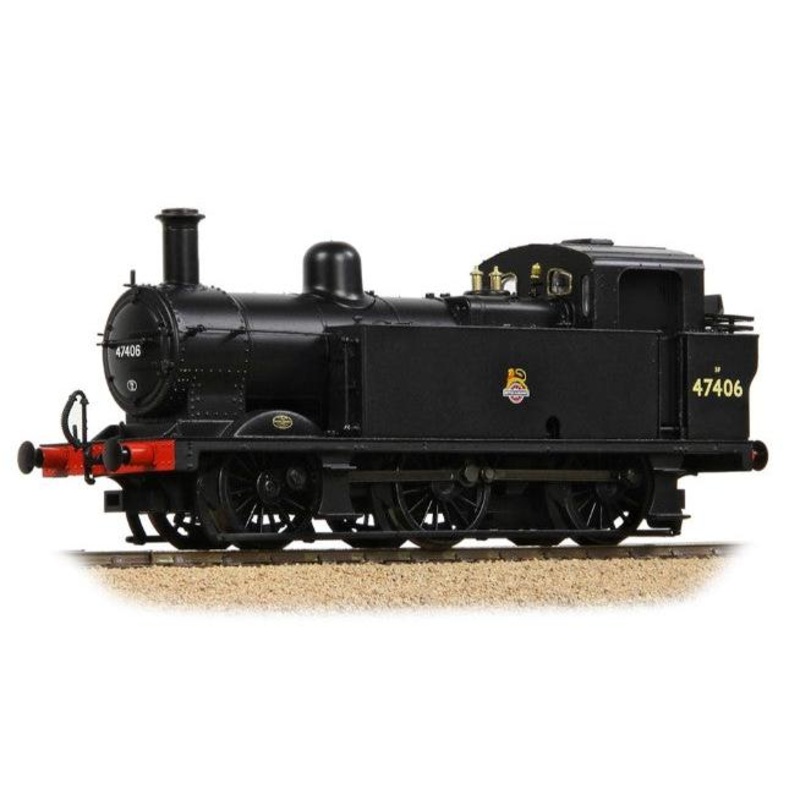 OO LMS Fowler 3F (Jinty) 47406 BR Black (Early Emblem)
