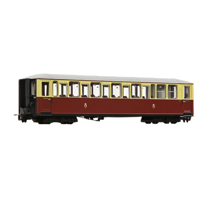 OO9 Ffestiniog Railway ‘Tin Car’ Saloon Third 119 FR Crimson & Cream