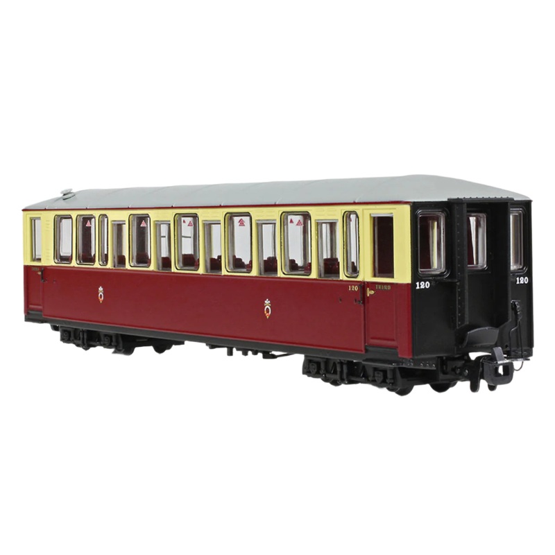 OO9 Ffestiniog Railway ‘Tin Car’ Saloon Third 120 FR Crimson & Cream