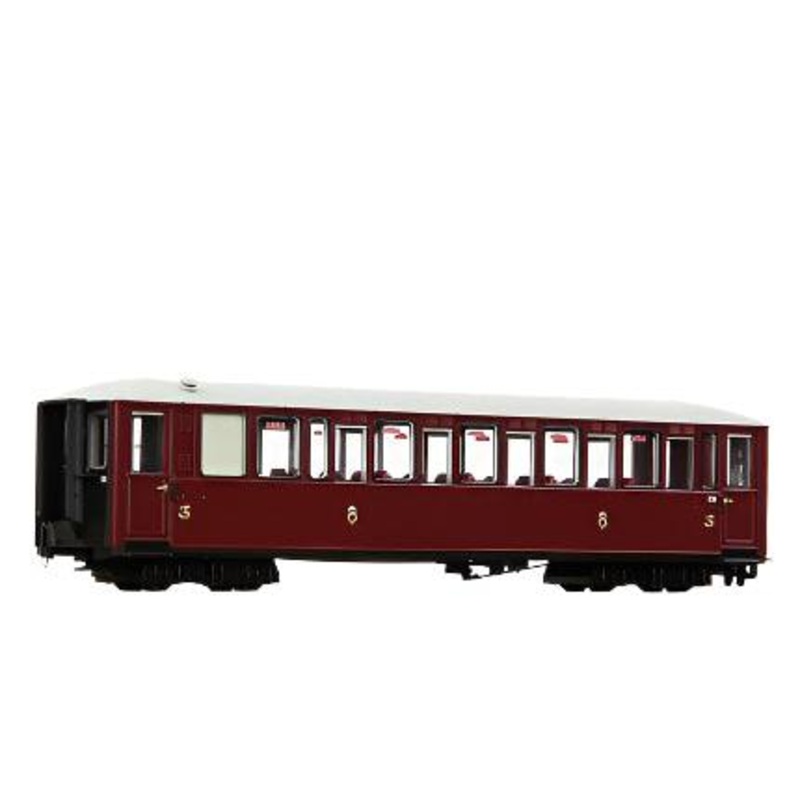 OO9 Ffestiniog Railway ‘Tin Car’ Saloon Third 120 FR Maroon