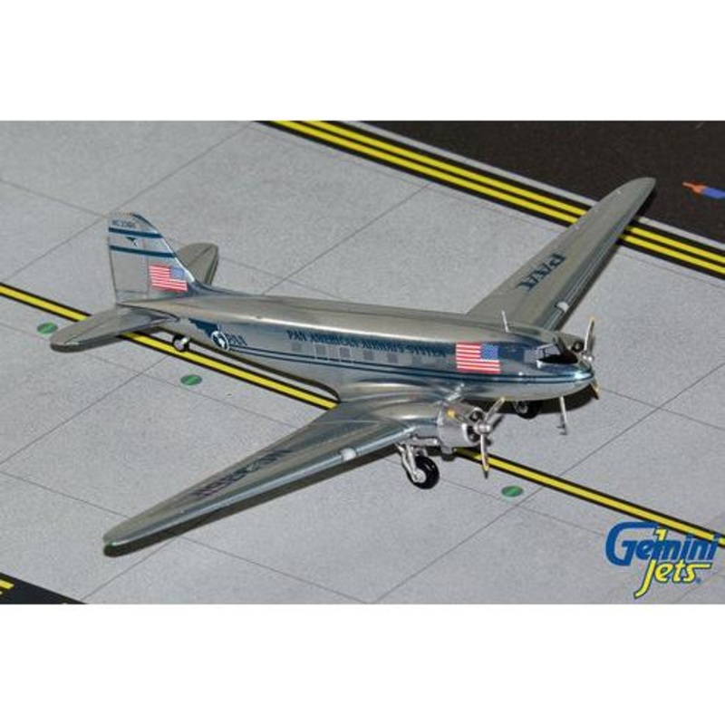 1/200 Pan American Airways System DC-3C NC33611 Polished