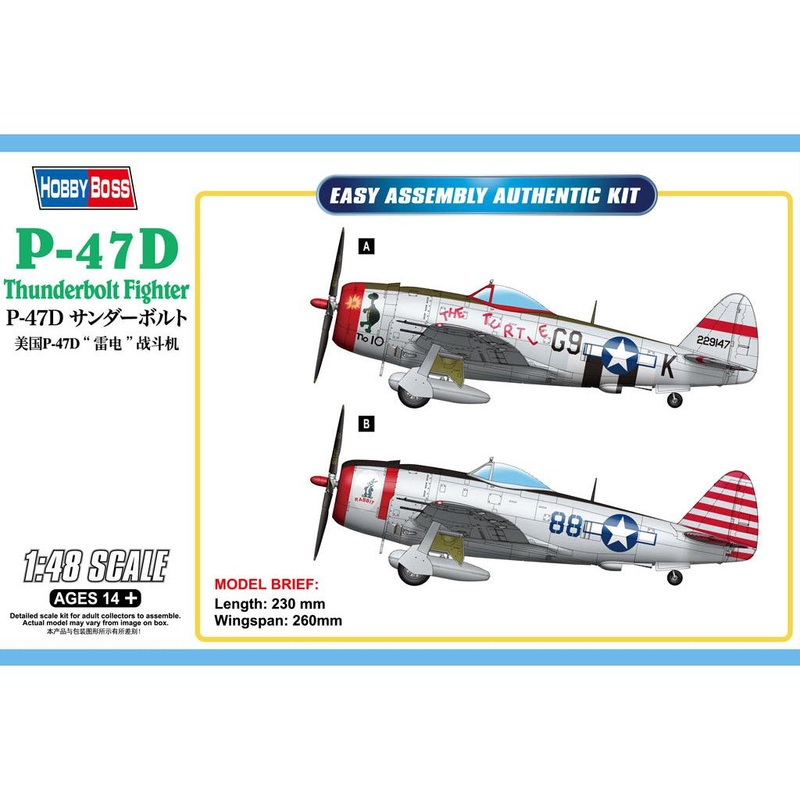 1/48 P-47D Thunderbolt Fighter
