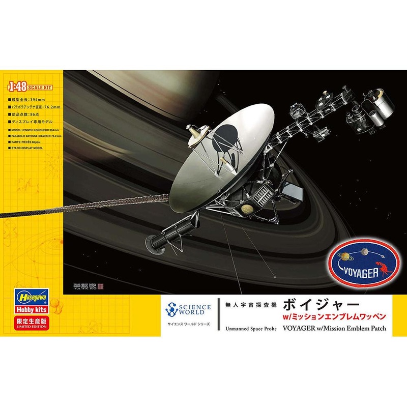 1/48 Unmanned Space Probe Voyager with Mission Emblem Patch
