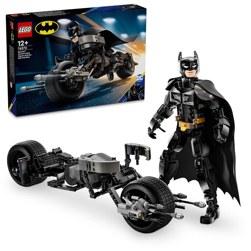 Batman Construction Figure and the Bat-Pod Bike