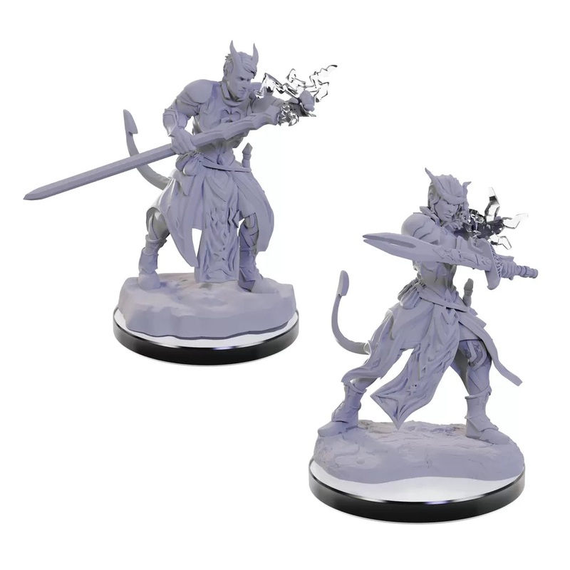 D&D Nolzur’s Marvelous Miniatures: Tiefling Warlocks
