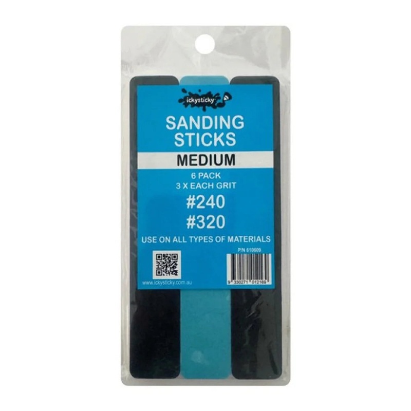 Sanding Sticks – Medium – 6 Pack