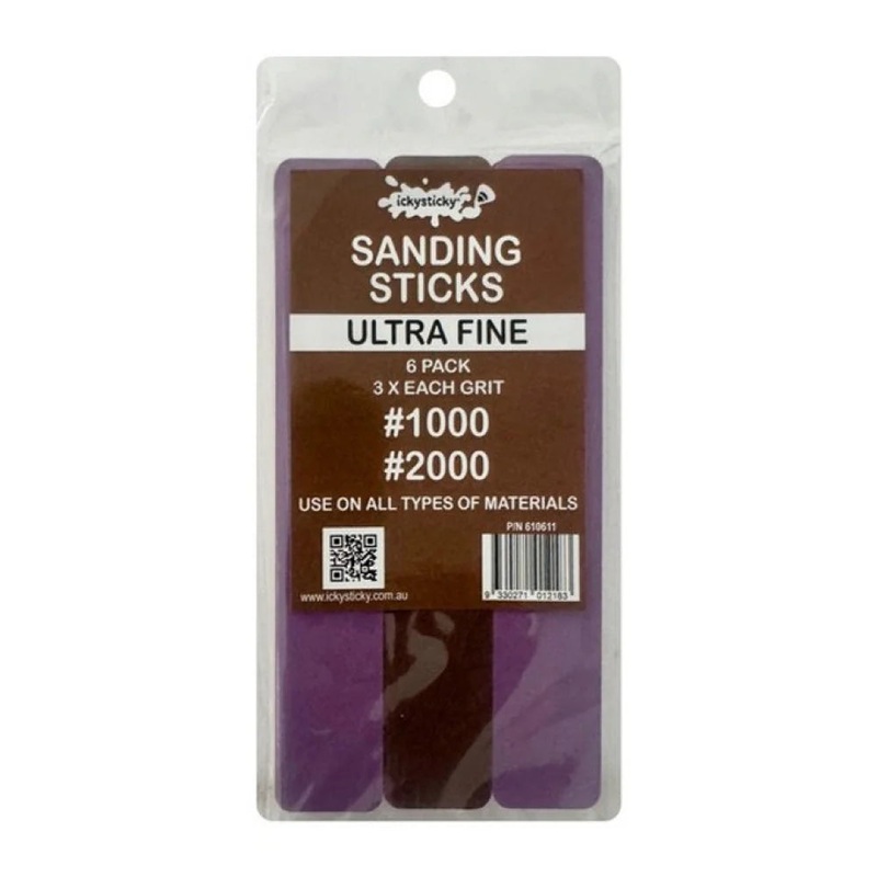 Sanding Sticks – Ultra Fine – 6 Pack