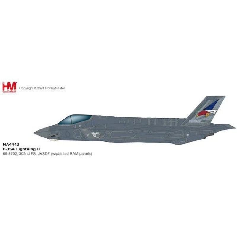 1/72 F-35A Lightning II 69-8702 302nd FS JASDF (with painted RAM panels)