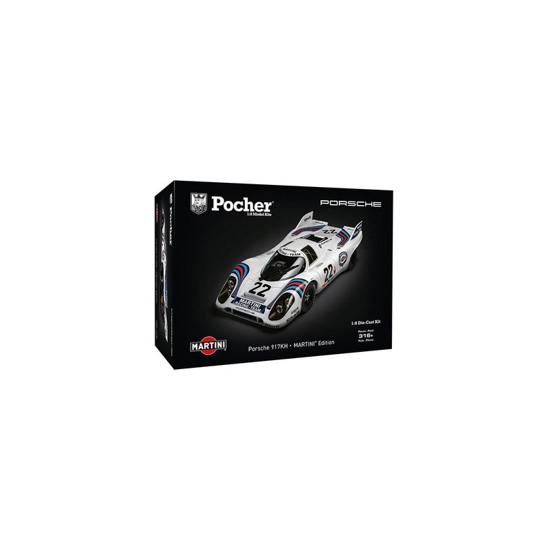1/8 HK122 Porsche 917KH 1971 Le Mans Winner  Martini Edition Diecast Model Kit