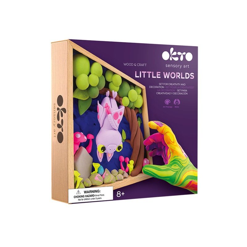 Wood&Craft DIY Little Worlds 21x21cm – Bat