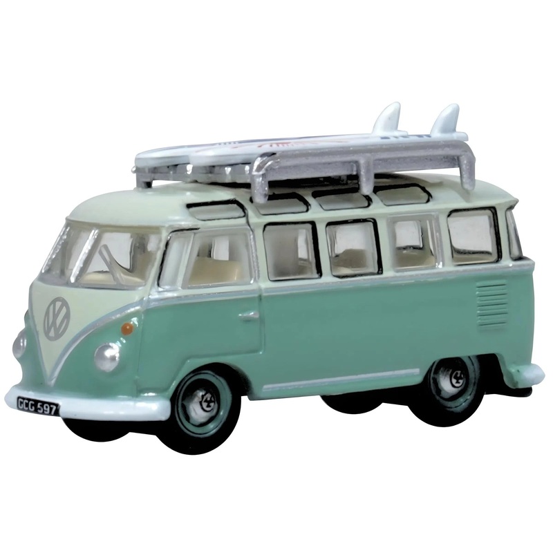 1/148 VW T1 Samba Bus Turquoise Blue/White
