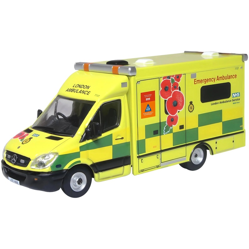 1/76 Mercedes London Ambulance Service-Remembrance Day