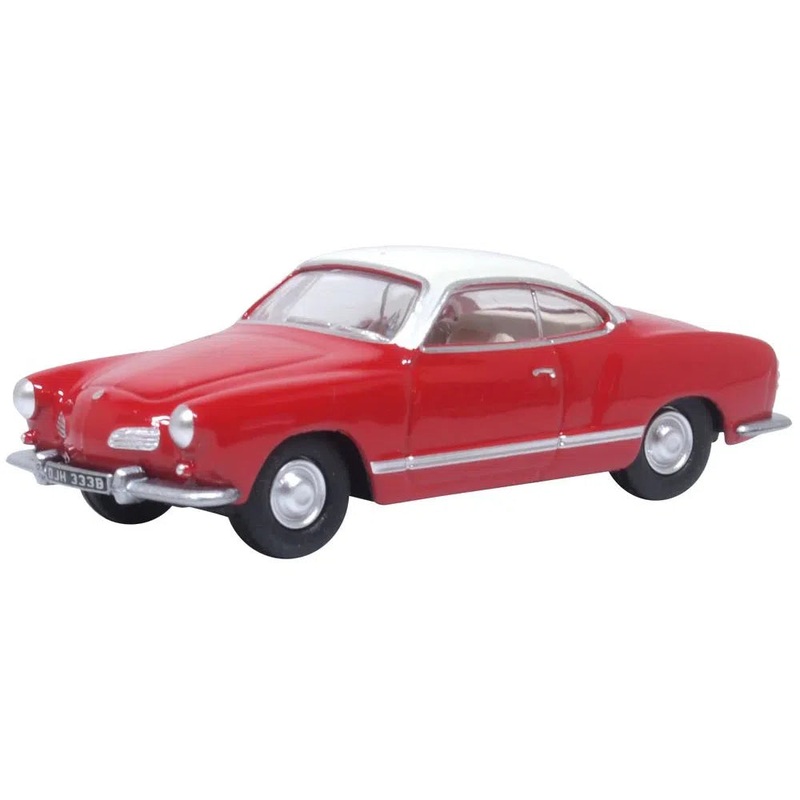 1/76 VW Karmann Ghia Henna Red And Pearl White