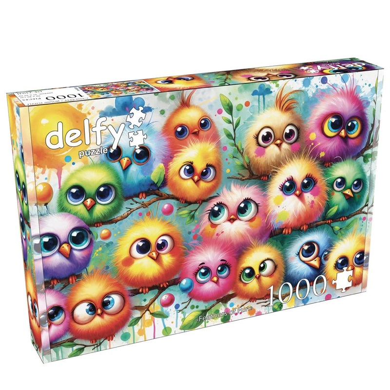1000pc Feathers Of Fun Jigsaw Puzzle