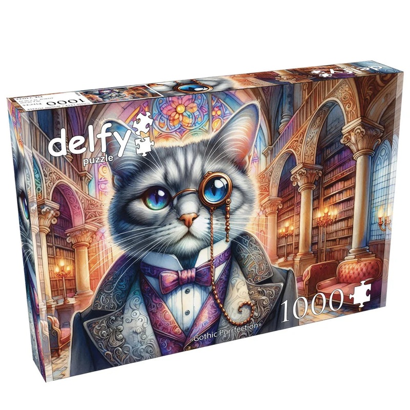 1000pc Gothic Purrfection Jigsaw Puzzle