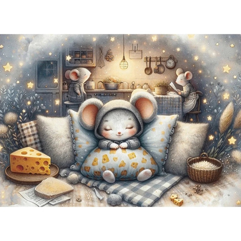 1000pc Snuggled In Comfort Jigsaw Puzzle