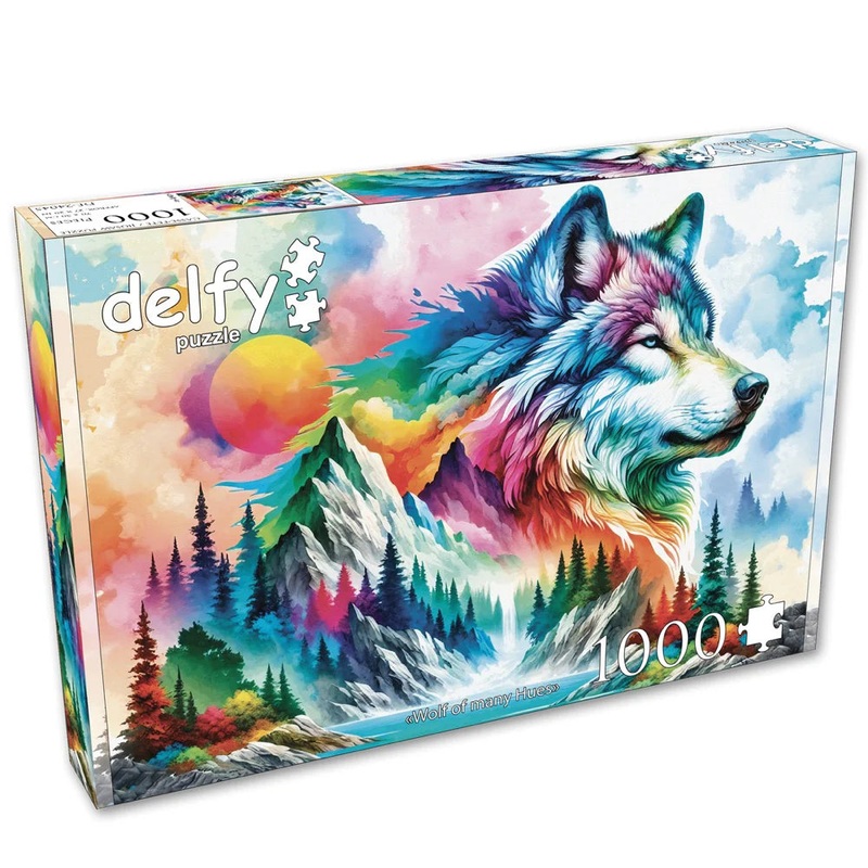 1000pc Wolf Of Many Hues Jigsaw Puzzle