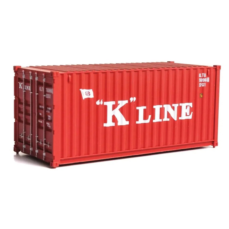 HO 20′ Corrugated Container – Assembled- K-Line (Red White)