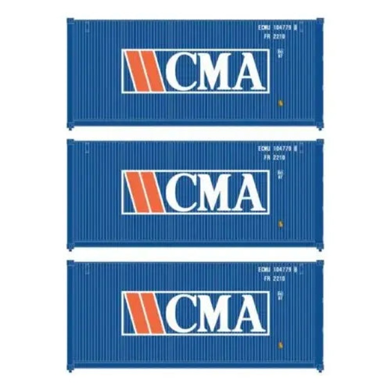 HO 20′ Fully Corrugated Container – 3-Pack- CMA