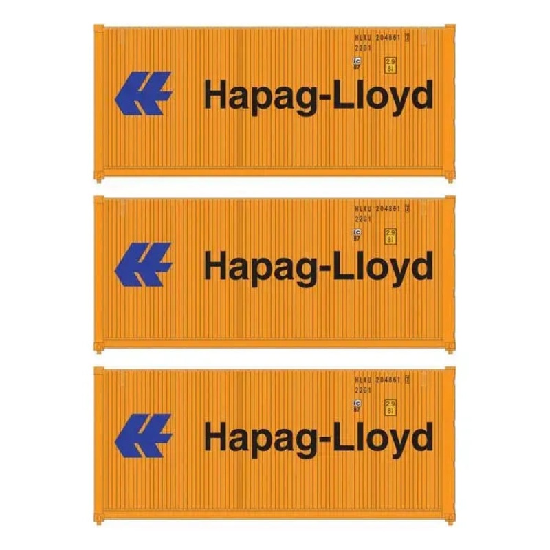 HO 20′ Fully Corrugated Container – 3-Pack- Hapag-Lloyd