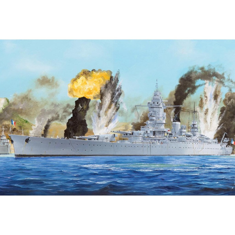 1/350 French Navy Dunkerque Battleship Plastic Model Kit