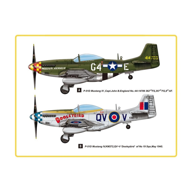 1/48 P-51D Mustang IV Fighter Plastic Model Kit