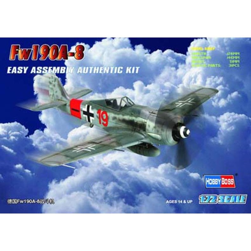 1/72 Germany FW190A-8 Fighter Plastic Model Kit