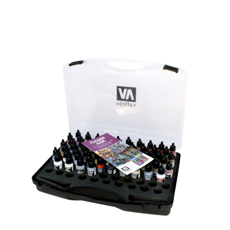 Game Air Plastic Case 51 Colors 8 Primers 5 Auxiliary Airbrush Cleaner
