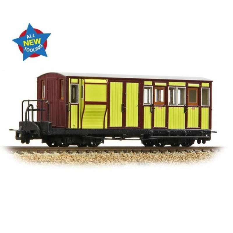 OO9 Ffestiniog Railway Brake Third No. 2 FR Yellow & Crimson