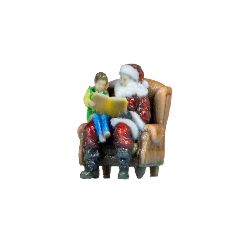 HO Father Christmas and Boy