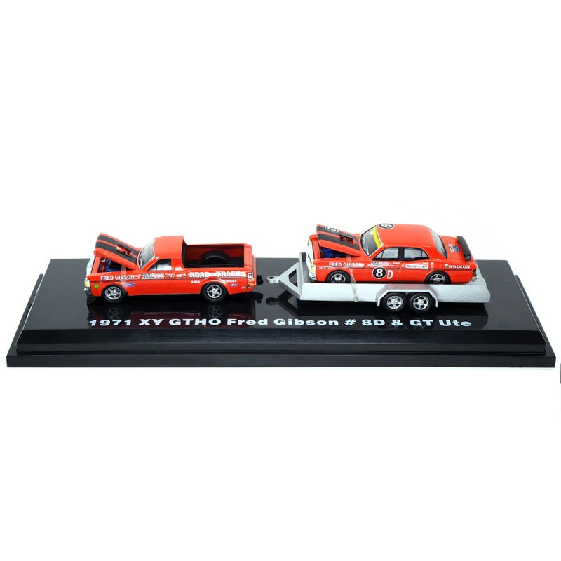 1/64 1971 Fred Gibsons Falcon GT ute and GTHO III #8D Set