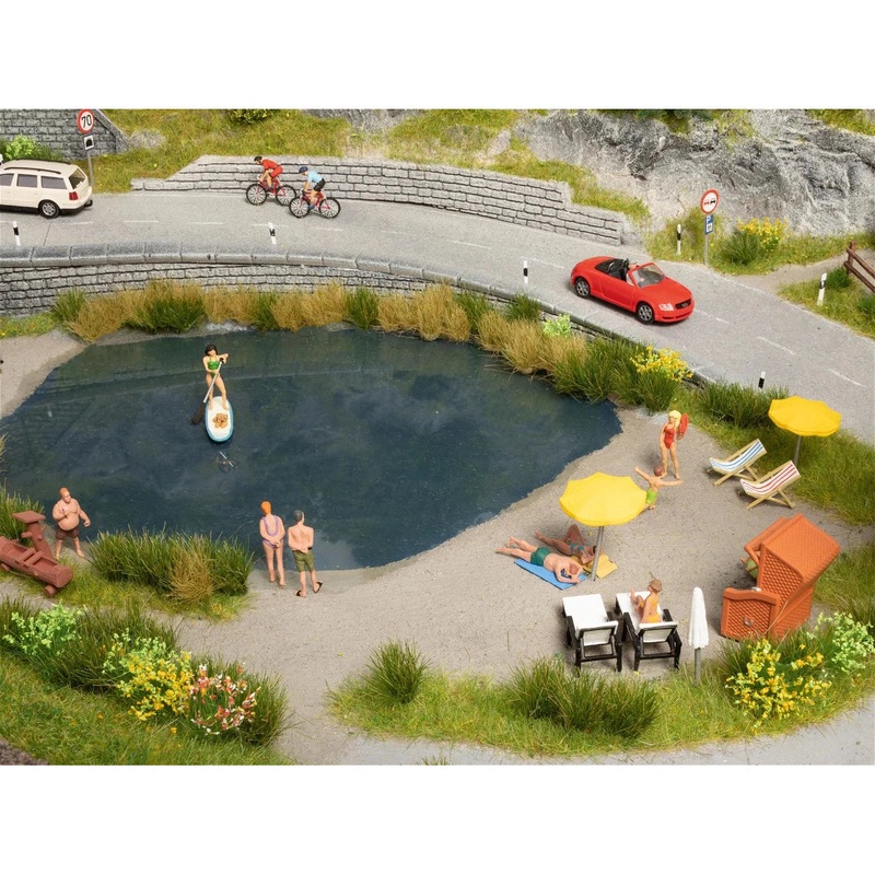 HO Themed Figures Set “Bathing” (6 Figures and Accessories)
