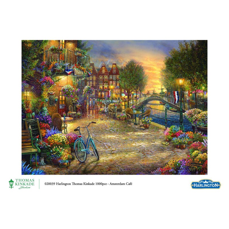 1000pc Thomas Kinkade: Amsterdam Caf Puzzle