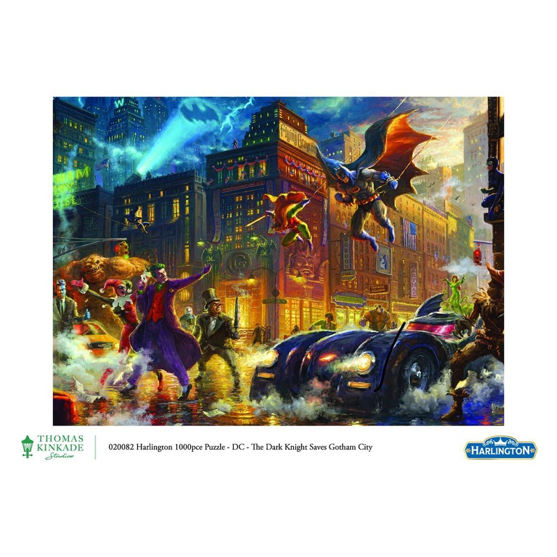 1000pc Thomas Kinkade: DC Comics – The Dark Knight Saves Gotham City Puzzle