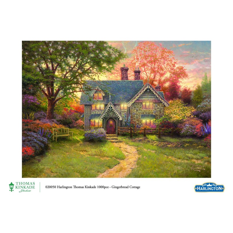 1000pc Thomas Kinkade: Gingerbread Cottage Puzzle