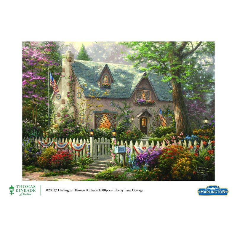 1000pc Thomas Kinkade: Liberty Lane Cottage Puzzle