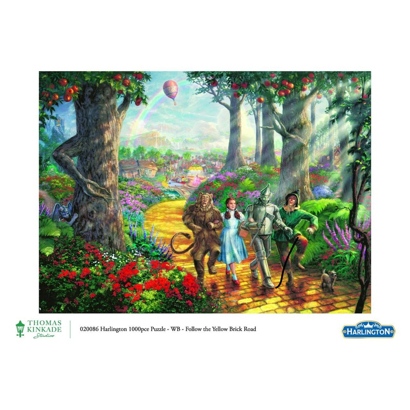 1000pc Thomas Kinkade: WB – Follow the Yellow Brick Road Puzzle