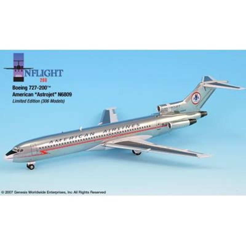 1/200 American Airlines Boeing 727-200 N6830 Astrojet