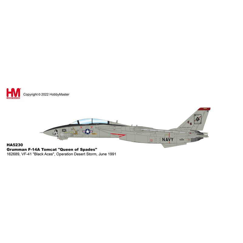 1/72 Grumman F14A Queen of Spades VF41 Black Aces