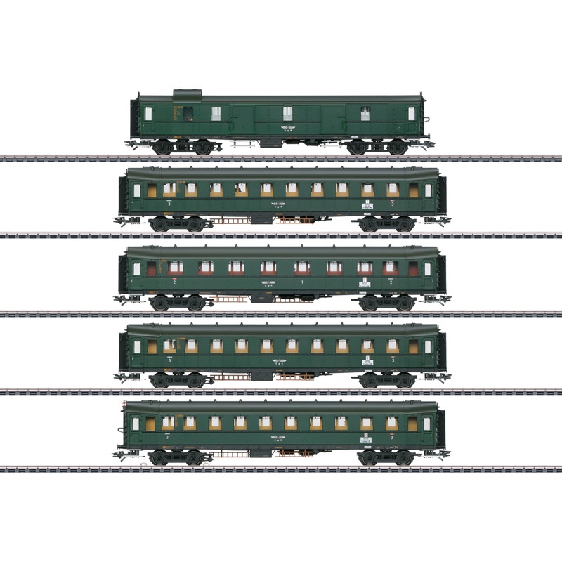 HO “Pike Cars” Express Train Passenger Car Set