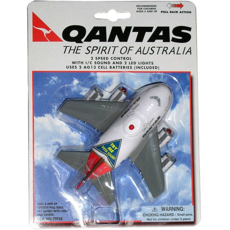 Qantas Jumbo Pullback w/Lght/Sound