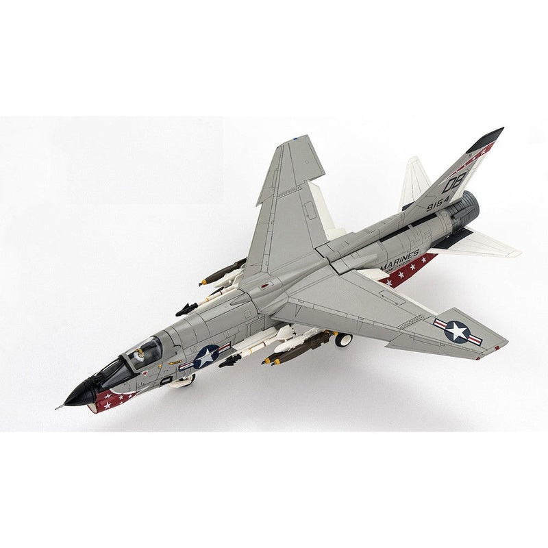 1/72 F8E Crusader U.S. Marine Corps VMF AW235 Death Angels DB9 1966 Flaps Down