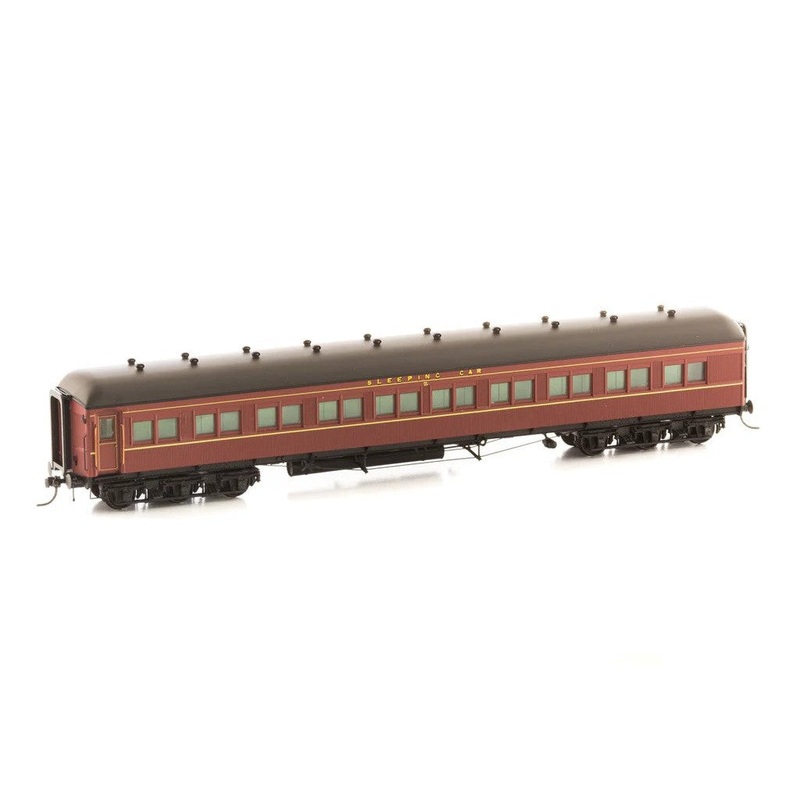HO MAL 614 12 Wheeler Sleeper Car – Indian Red