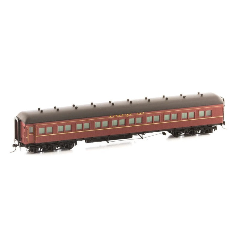 HO MAL 916 12 Wheeler Sleeper Car – Indian Red