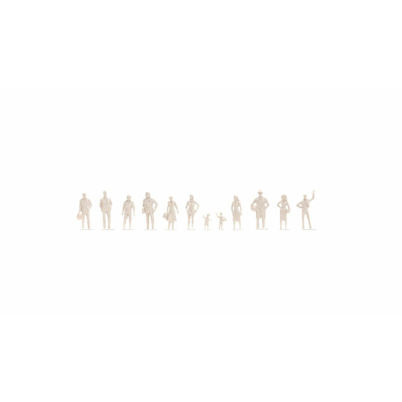 1/100 Standing People White Architecture (Unpainted)